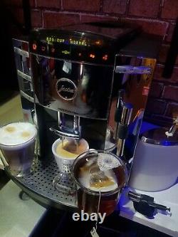 Jura F9 CHROME bean to cup coffee machine cappuccino