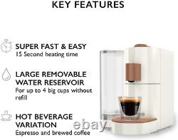 K-Fee Twins II Verismo Compatible Single Serve Coffee/Espresso Machine White/Br