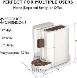K-Fee Twins II Verismo Compatible Single Serve Coffee/Espresso Machine White/Br