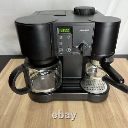 Krups 867 Cafe Bistro 4 Cup Espresso Machine And 10 Cup Coffee Maker Combo Works