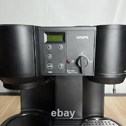 Krups 867 Cafe Bistro 4 Cup Espresso Machine And 10 Cup Coffee Maker Combo Works
