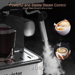 Kwister Espresso Machine 20 Bar Espresso Coffee Maker Cappuccino Milk Frother