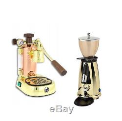La Pavoni Professional PRG Lever Espresso Coffee Machine & Elektra MSDO Grinder