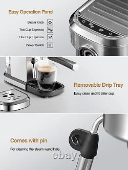 Machine Espresso Coffee Milk Frother Maker Bar 15 Cappuccino and Steam Nespresso