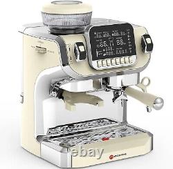 Mcilpoog Espresso Machine with Milk Frother, Semi Automatic Coffee Machine with G