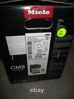 Miele CM 6360 MilkPerfection Countertop Coffee Machine, Obsidian Black