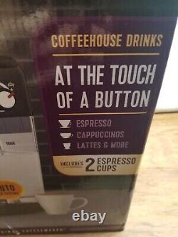 Mr. Coffee 19 Bar Programmable Espresso Maker Machine Black. 2 mugs included