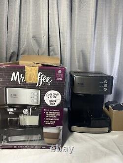 Mr Coffee Cafe Barista Expresso & Cappuccino Machine with Frother One Use Cleaned