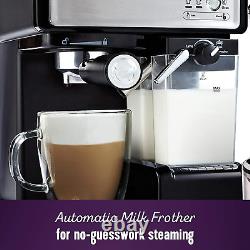 Mr. Coffee Espresso Cappuccino Machine Programmable with Automatic Milk Frother
