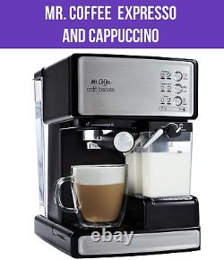 Mr. Coffee Espresso and Cappuccino Machine, Programmable Coffee Maker Cafe Barist