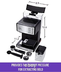 Mr. Coffee Espresso and Cappuccino Machine, Programmable Coffee Maker Cafe Barist