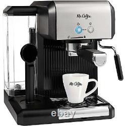 Mr. Coffee Steam Automatic Espresso and Cappuccino Machine bvmc-ecmp70 Black