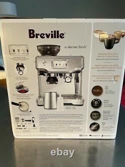 NEW Breville BES880BSS1BUS1 the Barista Touch Coffee Machine Brushed Stainless