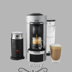 Nespresso Delonghi ENV155SAE VertuoPlus Deluxe Coffee Espresso Machine, Silver