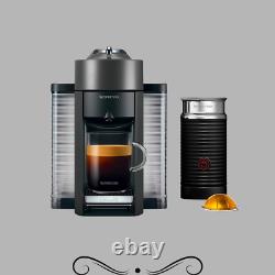 Nespresso ENV135GYAE Vertuo Coffee and Espresso Maker w Aerocinno, Grey