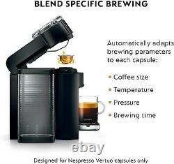 Nespresso Vertuo Coffee / Espresso Machine + Aeroccino3 Frother BLACK ENV135BAE