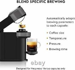 Nespresso Vertuo Next Coffee & Espresso Machine W Aeroccino by De'Longhi (Gray)