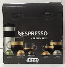Nespresso VertuoPlus Coffee & Espresso Machine by DeLonghi Black Matte New
