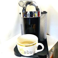 Nespresso Vertuoline Coffee and Espresso Machine Chrome GCA1 Excellent Working