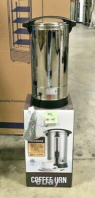 New 100 Cup Electric Coffee Maker Urn Machine Stainless Brewer Cafe Office NSF
