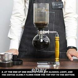 New DIY Coffee Siphon Pot Coffee Bean Grinder Coffee Machine Glass Coffee Set