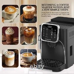New Espresso Machine Espresso Coffee Maker Cappuccino Machine with Steam Wand USA