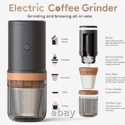 Portable Coffee Maker Travel French Press Mini Electric Grinder Machine Office