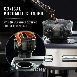 Professional Espresso Machine with Burr Coffee Grinder Cafe Calphalon Temp iQ