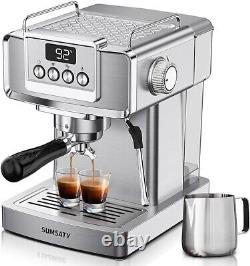 SUMSATY Espresso Coffee Machine WithMilk Frother Latte New Sealed Best Price