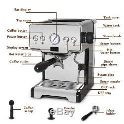 Semi-Automatic Espresso Cappuccino Coffee Machine 15bar 58mm Porta-filter Holder