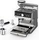 Semi-automatic Espresso Coffee Machine With Grinder & Steamer Wand & Water Tank
