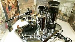 Set La Pavoni Professional Premillenium Chrome coffee lever espresso machine