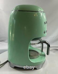 Smeg 1950's Retro Style 10 Cup Programmable Coffee Maker Machine (Pastel Green)