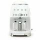 Smeg Dcf01whuk 50's Retro White Drip Coffee Machine, Customer Return, Dented