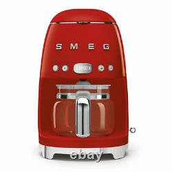 Smeg DCF02RDUK Red 50s Retro Style Filter Coffee Machine + 2 Year Warranty (New)