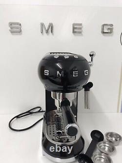 Smeg ECF01BLUK Espresso Coffee Machine 50's Retro in Black-Customer Return- Used