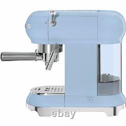 Smeg ECF01PBUK Pastel Blue Coffee Machine + 2 Year Warranty (Brand New)