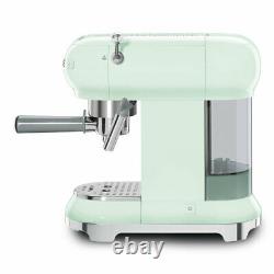 Smeg ECF01PGUK 50's Retro Pastel Green Espresso Coffee Machine, Used