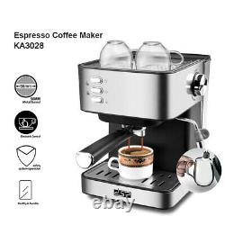 Stainless Steel 15 Bar Espresso Coffee Machine Coffee Maker Milk Frother