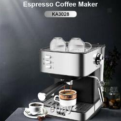 Stainless Steel 15 Bar Espresso Coffee Machine Coffee Maker Milk Frother
