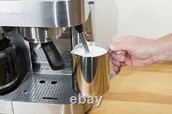 Stainless Steel Machine Espresso and Coffee Maker, 1.5 L