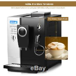 Super-Automatic Espresso Machine Cappuccino Coffee Maker 19 Bar with Milk