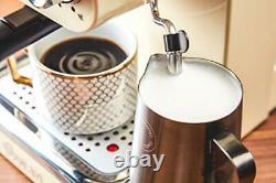 Swan SK22110CN, Retro Pump Espresso Coffee Machine, 15 Bars of Pressure, Cream