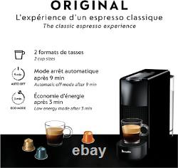 US Breville 0.6L Nespresso Essenza Mini Espresso Coffee Machine, Piano Black