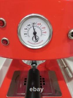 VIDEO! Francis Francis X1 Red Retro Italian Coffee Espresso Machine Luca Trazzi