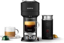 Vertuo Next Deluxe Coffee Espresso Machine with Milk Frother Matte Black Chrome