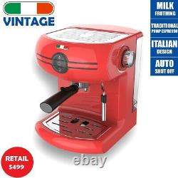 Vintage Traditional Pump Espresso Coffee Machine Manual Not Delonghi Red