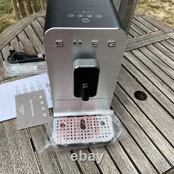 Williams Sonoma Smeg Fully Automatic Black Coffee Machine BCC01BLMUS Open B NIB