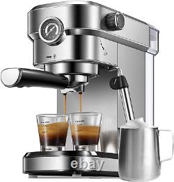 Yabano Espresso Machine, 15 Bar Expresso Coffee Machine with Milk Frother Wand f